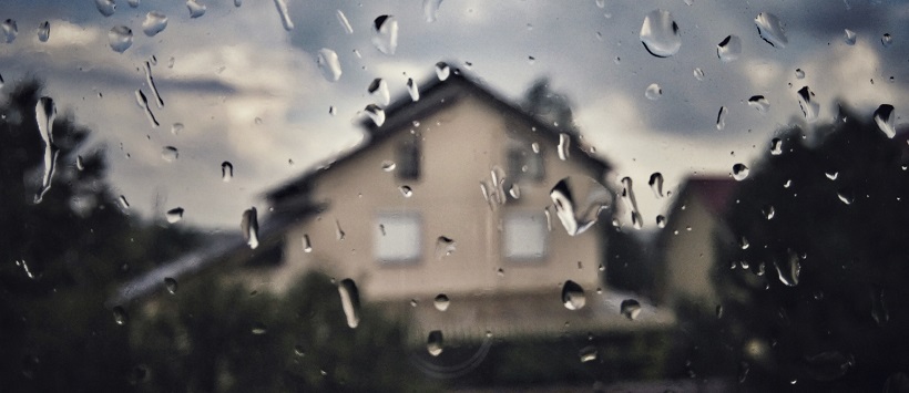Rain on Texas homes as example of home maintenance tips guide