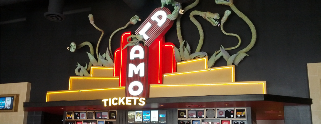 Inside the Alamo Drafthouse as one of the best of Austin, Texas