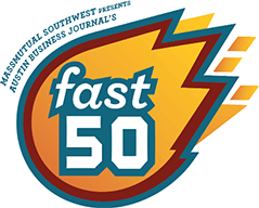 Austin Business Journal Fast 50 award logo
