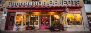 Front entrance of the local Austin business, Uncommon Objects.