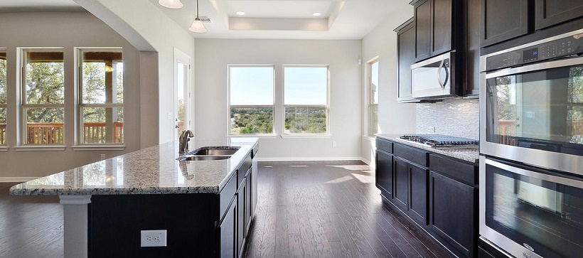 Kitchen of one of the inventory homes in Austin, Texas