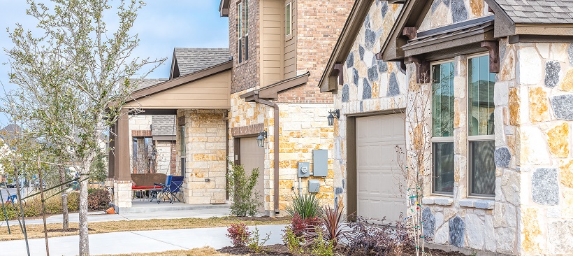 Exteriors of move-in ready homes in Austin, Texas