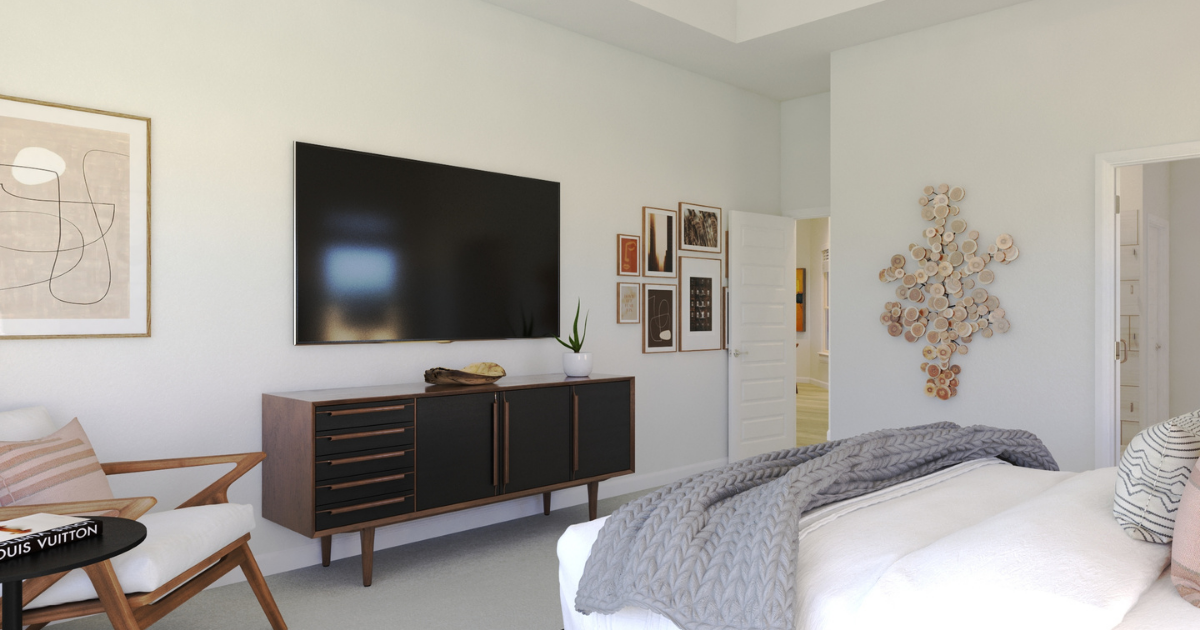 spacious secondary bedroom