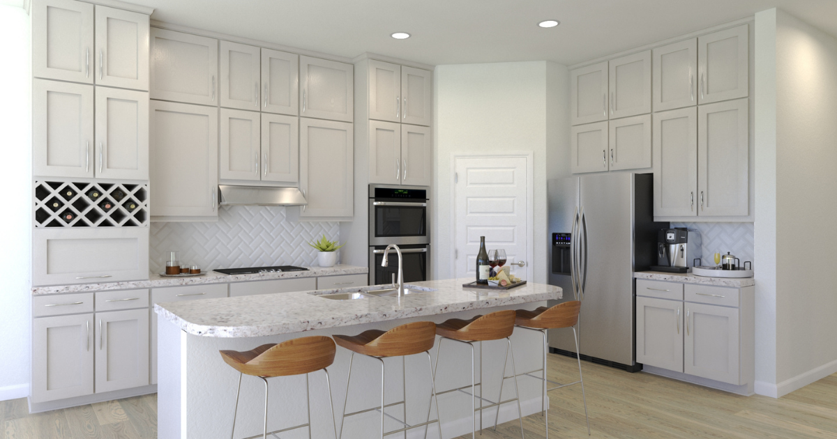 bright white kitchen