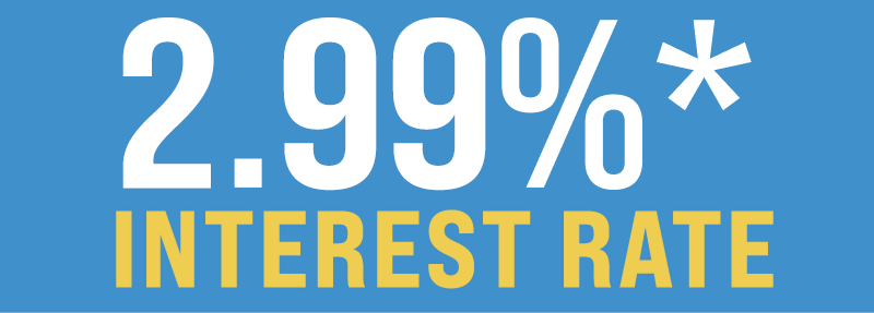 2.99% Interest Rate